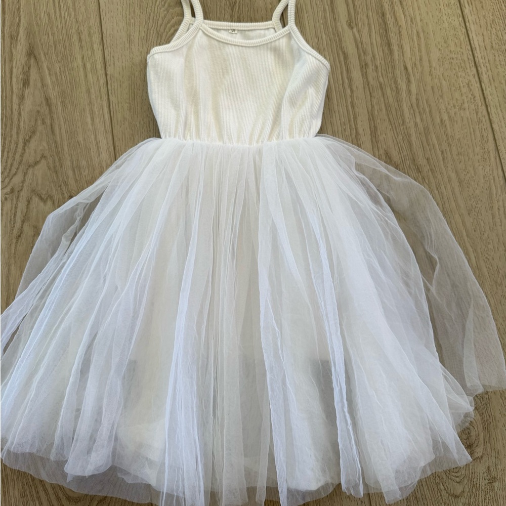 Baby Girls Tutu Dress Long Sleeve Toddler Sleeveless Infant Tulle Sundress - Picture 1 of 4